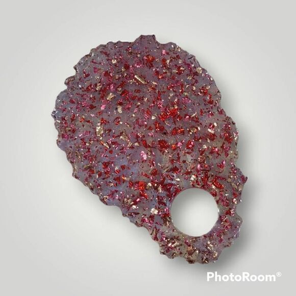 Clear Gold Leaf Tray (Z123) - Picture 5 of 6